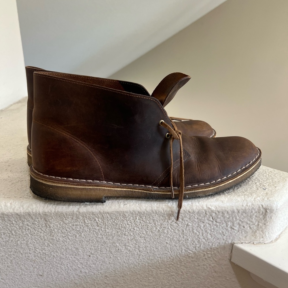 Clarks Original Desert Boot Evo Beeswax Leather boots Men’s Size‎ 16